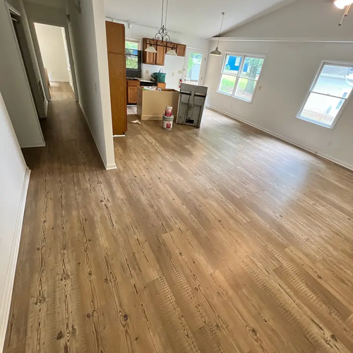 Triangle Flooring - Open concept wood flooring install